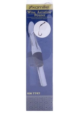 Декантер  для вина із пластику Kamille, 4х2,5х16 см