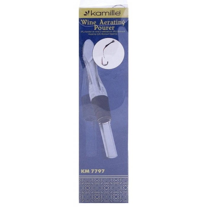 Декантер  для вина із пластику Kamille, 4х2,5х16 см - 