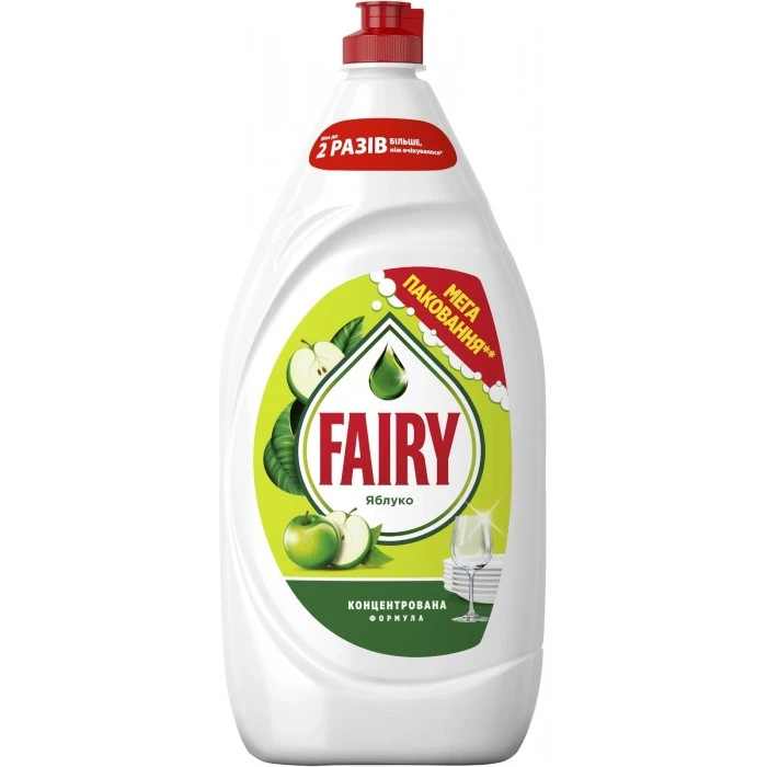 Гель для миття посуду Fairy Яблуко, 1.35 л - 