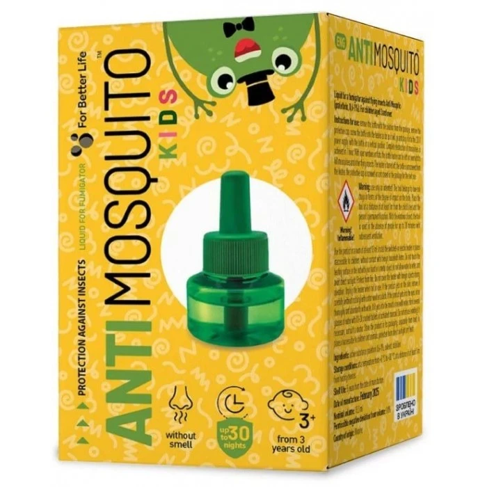 Рідина від комарів в фумігатор Anti Mosquito Kids на 30 ночей, 30 мл - 