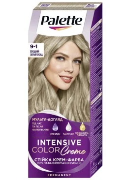 Краска для волос Palette ICC 9-1 холодный светлый блонд, 110 мл