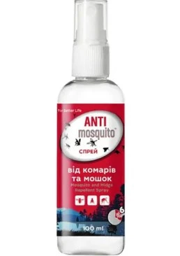 Спрей Antimosquito от комаров и мошки, 100 мл