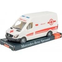 Автомобіль Tigres Mercedes-Benz Sprinter швидка допомога на планшетці білий 