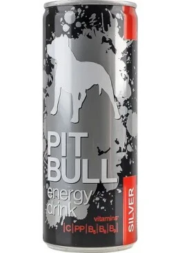 Напиток энергетический Pit Bull Silver безалкогольный сильногазированный, 250 мл