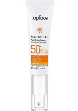 Сонцезахисний крем TopFace Anti-Shine Cream SPF 50+ РТ806, 30 мл