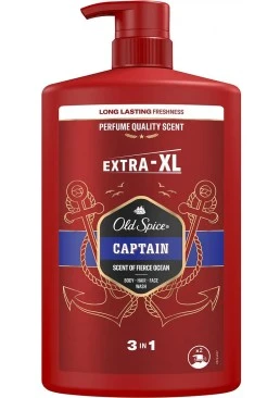 Гель для душу та шампунь Old Spice 3 в 1 Captain, 1 л