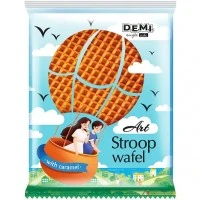 Вафля D.E.M.I "Стропвафля Арт" с карамельной начинкой, 33 г