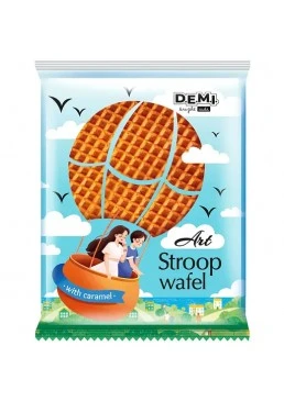 Вафля D.E.M.I «Стропвафля Арт» з карамельною начинкою, 33 г