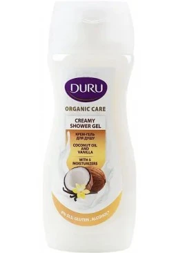Крем-гель для душу Duru Organic Care кокосова олія та ваніль, 250 мл