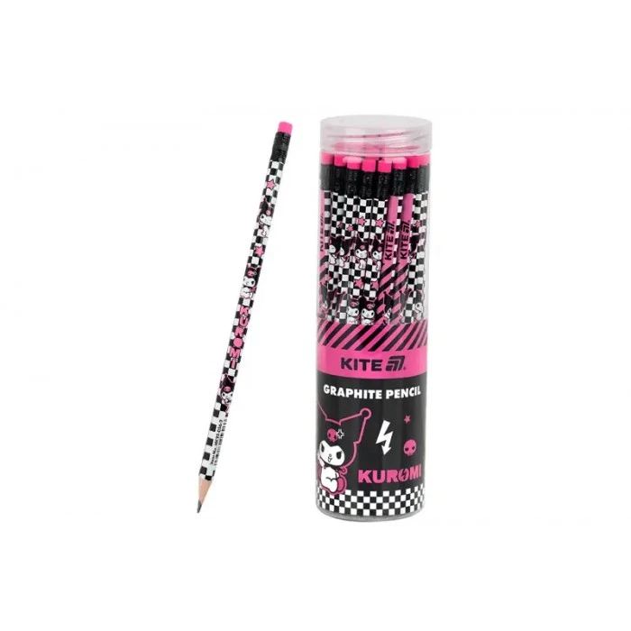 Карандаш графитный с резинкой Kite Kuromi HK25-056-2 - 