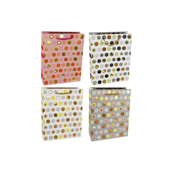 Подарочный бумажный пакет 4339S, 18х23х10 см - 