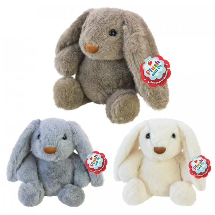 М'яка іграшка кролик Plush and Co , 30 см (в асортименті) - 
