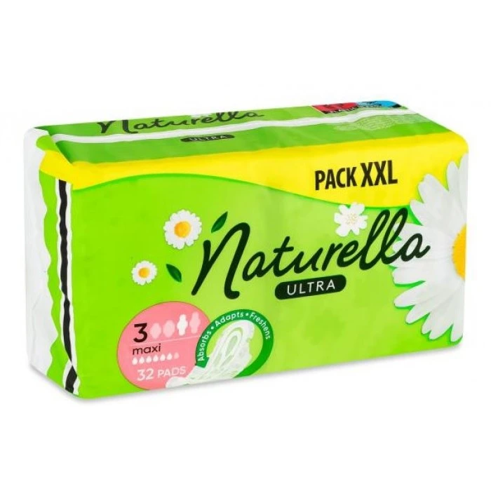 Прокладки Naturella Camomile (кватро) 5 капель 32шт - 