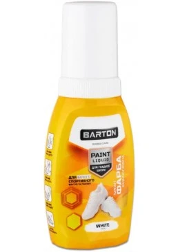 Краска ликвид со спонжем Barton для спортивной обуви , 75 мл (белая)