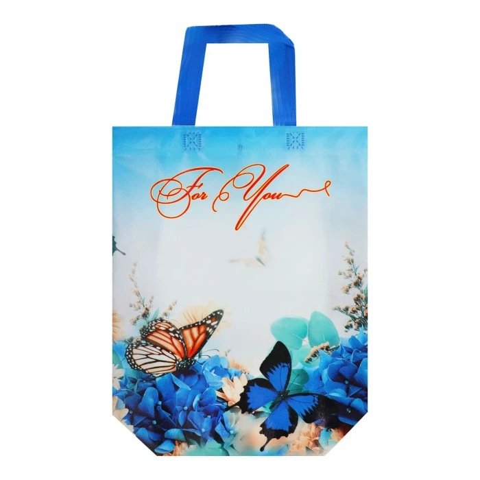 Сумка господарська ламінована, 29х33 см (в асортименті) - 