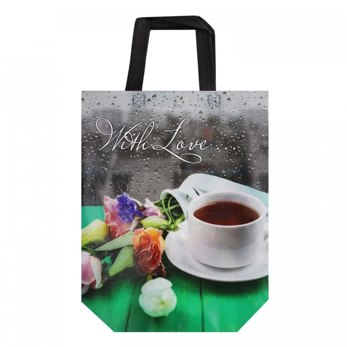 Сумка господарська ламінована, 29х33 см (в асортименті) - 