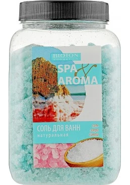 Морская соль для ванн Bioton Cosmetics Spa Aroma натуральная соль озера Сиваш, 750 г
