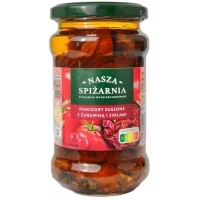Сушёные помидоры Nasza Spizarnia в масле с клюквой и зеленью, 270 г