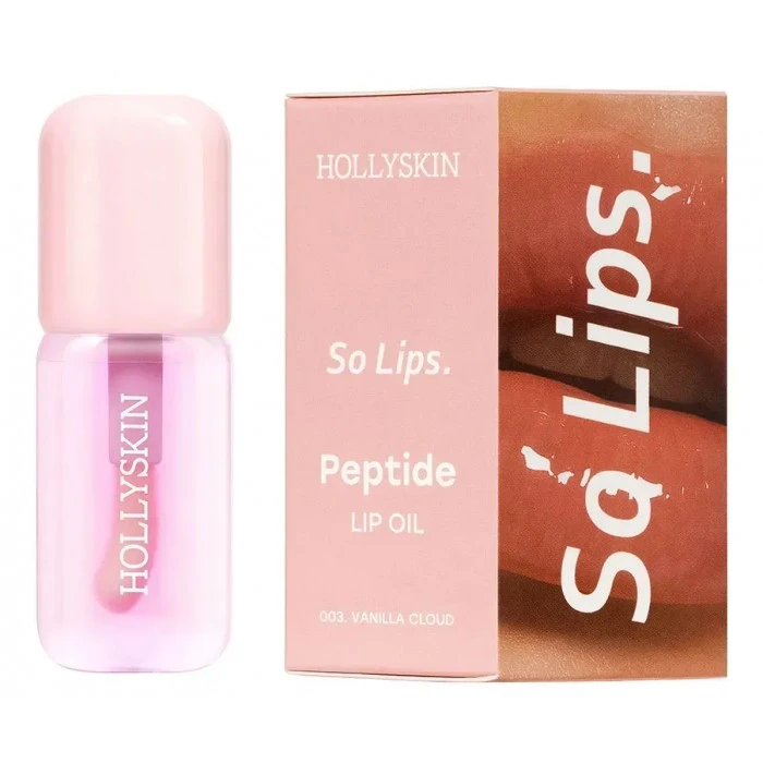 Зволожувальна олія для губ Hollyskin So Lips. Peptide Lip Oil 003. Vanilla Cloud, 4 мл  - 