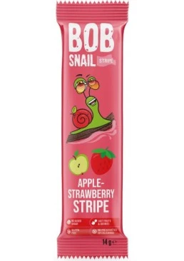 Натуральна цукерка Bob Snail Яблуко-Полуниця, 14 г
