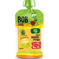 Пюре фруктовое Bob Snail Ананас-Груша-Яблоко пастеризованное, 120 г