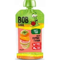 Пюре фруктовое Bob Snail Хурма-гуава пастеризованное, 120 г