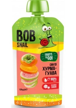 Пюре фруктовое Bob Snail Хурма-гуава пастеризованное, 120 г