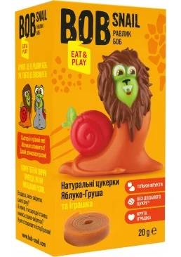 Натуральні цукерки Bob Snail в асортименті з іграшкою, 20 г
