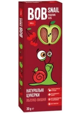 Натуральні цукерки Bob Snail Яблуко-вишня, 30 г