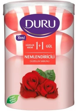 Туалетное мыло Duru Роза с увлажняющим кремом,4х100 г