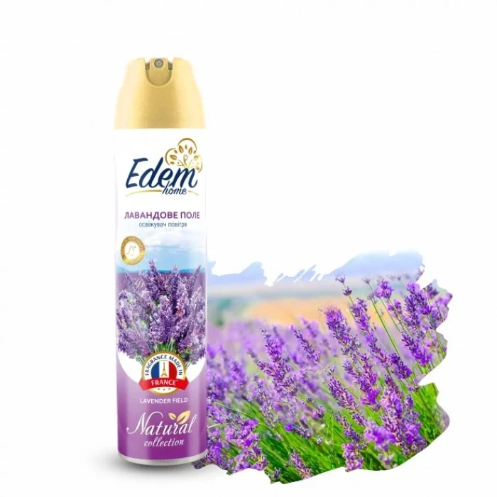 Освежитель воздуха Edem home Natural Лавандовое Поле, 300 мл  - 