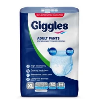 Підгузки-труси для дорослих Giggles, розмір XL (120-170 см), 30 шт