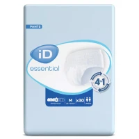 Подгузники-трусы для взрослых iD Essential Extra plus, размер M (80-120 см), 30 шт