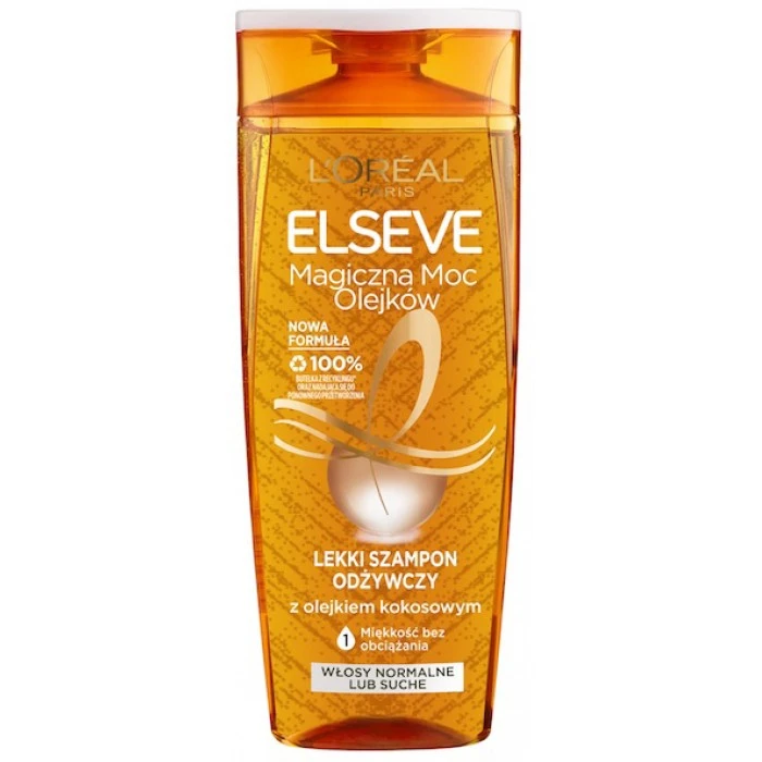 Шампунь L'Oreal Paris Elseve Розкіш кокосового масла для нормального волосся, які мають потребу в живленні, 400 мл - 