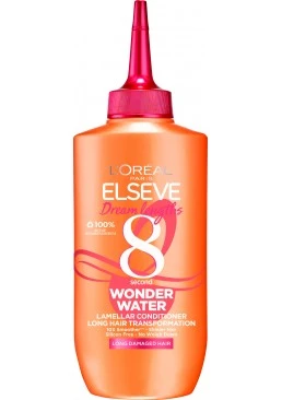 Рідкий експрес-засіб L`Oreal Paris Elseve Dream Long Wonder Water з ефектом ламінування для розгладження довгого, пошкодженого волосся, 200 мл 