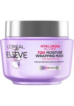 Маска-филлер L'Oreal Paris Elseve Hyaluron Plump для волос, нуждающихся в увлажнении и объеме, 300 мл