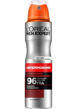 Дезодорант-антиперспирант для тела L'Oreal Paris Men Expert Непобедимый, 150 мл