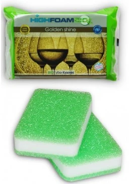 Губки кухонні HighFoam Golden shine, 2 шт