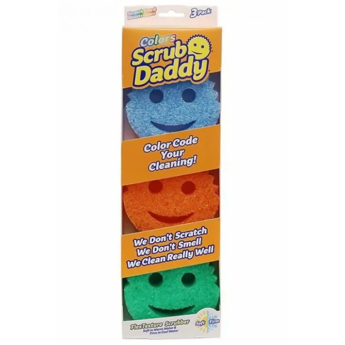 Набор губок Scrub Daddy Colors, 3 шт - 