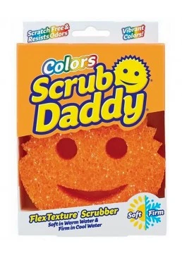 Губка-скрабер Scrub Daddy Colors (оранжевая), 1 шт
