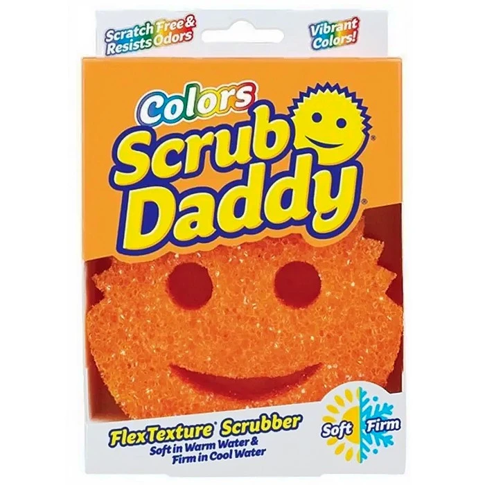 Губка-скрабер Scrub Daddy Colors (оранжевая), 1 шт - 