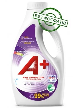 Гель для стирки A+ Colour для цветного белья, 1.52 л (38 стирок)