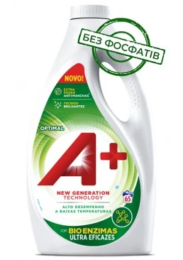 Гель для стирки A+ Optimal Универсальный, 3.25 л (65 стирок)