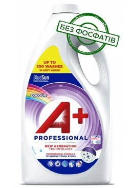 Гель для стирки A+ Professional Colour для цветного белья, 4.62 л (102 стирки)