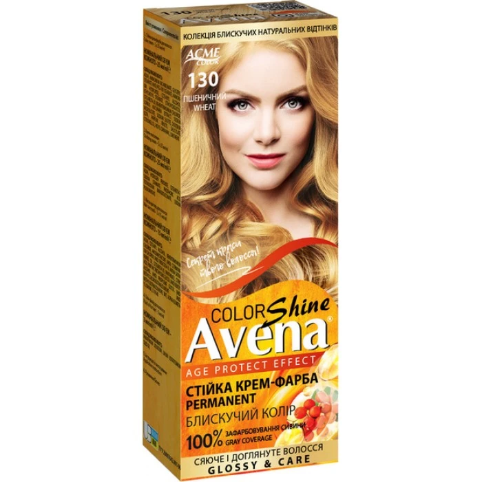 Крем-краска Acme Avena Gloss Color №130 Пшеничный, 133 мл - 