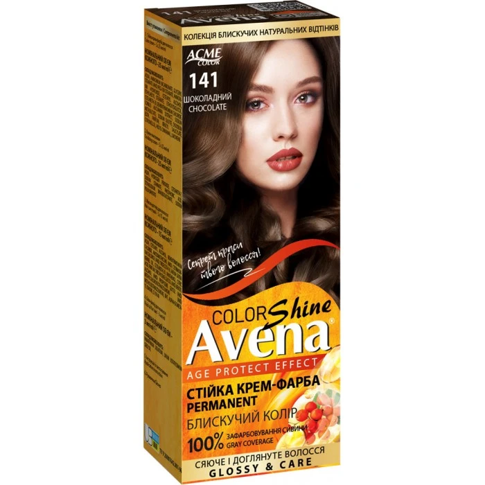 Крем-краска Acme Avena Gloss Color №141 Шоколадный, 133 мл - 