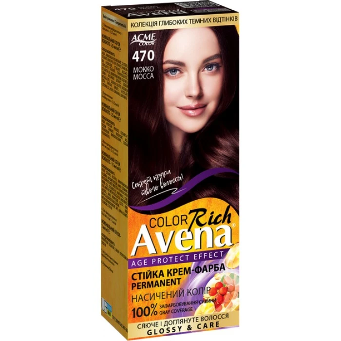 Крем-краска Acme Avena Gloss Color №470 Мокко, 133 мл - 