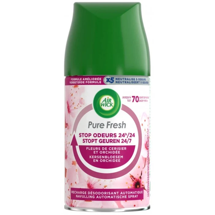 Сменный баллон к автоматическому освежителю воздуха Air Wick Вишневый цветок и орхидея, 250 мл - 