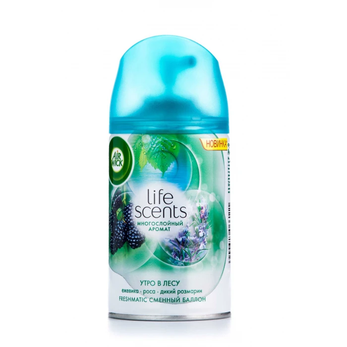 Сменный аэрозольный баллон к Air Wick Freshmatic Life Scents утро в лесу, 250 мл - 