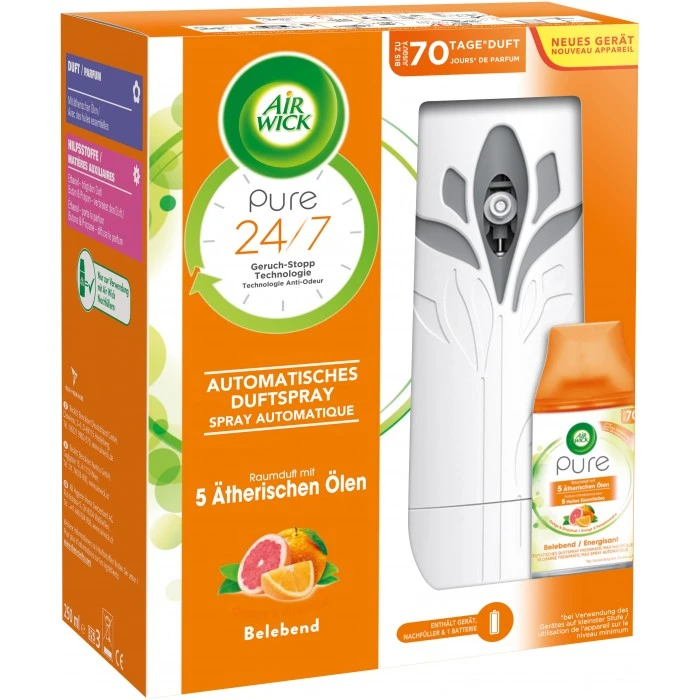 Автоматический освежитель Air Wick Freshmatic Pure Апельсин и Грейпфрут, 250 мл - 
